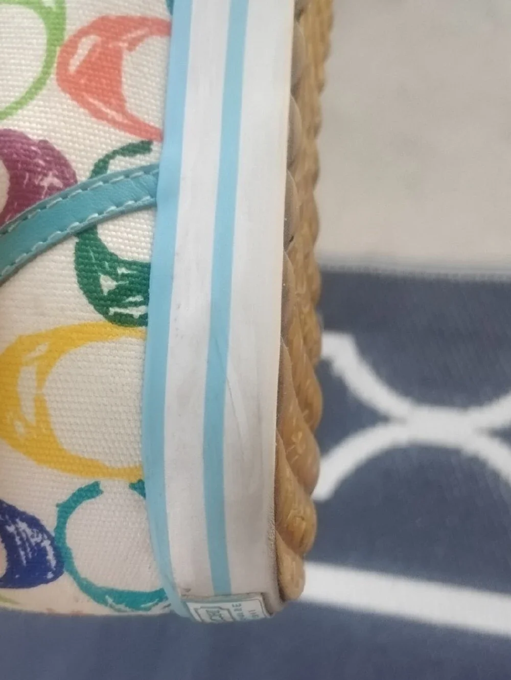 Coach Dawnell Signature Print Canvas Sneakers Size 10 - Picture 11 of 16